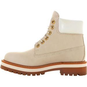 Lumberjack, Schoenen, Dames, Wit, 37 EU, Leer, Dames Enkellaarsjes Kristy Stijl