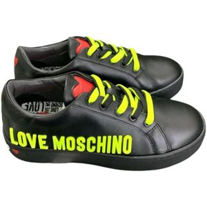 Love Moschino, Schoenen, Dames, Zwart, 35 EU, Sportschoenen