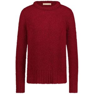 Jane Lushka, Gezellige Teddy Pullover | Rood Rood, Dames, Maat:XS