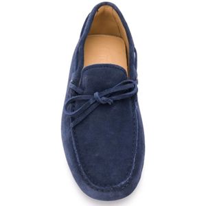 Tod's, Schoenen, Heren, Blauw, 42 1/2 EU, Leer, Galassia Loafer Schoenen voor Mannen