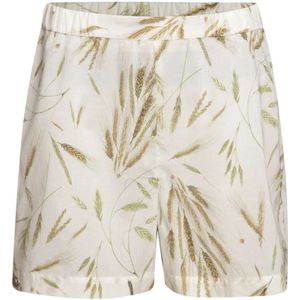 Busnel, Korte broek Polly Ss 22 katoenen print Beige, Dames, Maat:XS