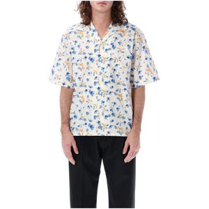 Marni, Overhemden, Heren, Veelkleurig, L, Bloemen Bowling Shirt