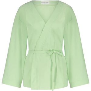 Jane Lushka, Blouses & Shirts, Dames, Groen, S, Alvera Kimono Blazer | Lichtgroen