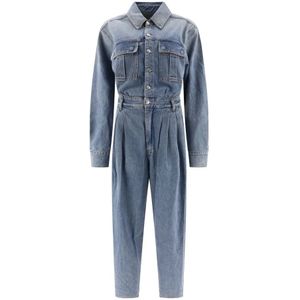 Agolde, Jumpsuits Blauw, Dames, Maat:S