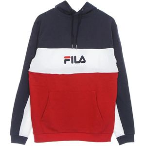 Fila, Sweatshirts & Hoodies, Heren, Rood, XL, Lichtgewicht analueblokkeerde hoody