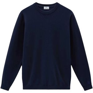 Woolrich, Sweatshirts & Hoodies, Heren, Blauw, L, Sweatshirts