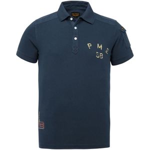 PME Legend, Salute Polo Shirt Blauw, Heren, Maat:S