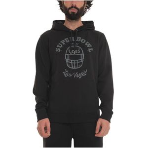 Boss, Sweatshirts & Hoodies, Heren, Zwart, M, Katoen, W-Receiver-Nfl Sweatshirt with hood