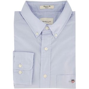 GANT Regular Fit Overhemd met Logo en Borduursels Light Blue