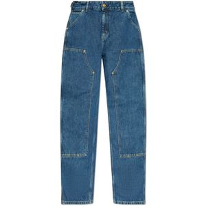 Carhartt Wip, Jeans, Dames, Blauw, W30, Katoen, Straight-leg jeans