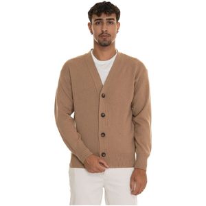 Gran Sasso, Truien, Heren, Bruin, XL, Stijlvolle Gebreide Cardigan voor Vrouwen