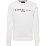 Tommy Hilfiger, Sweatshirts & Hoodies, Heren, Wit, L, Stijlvolle Sweatshirt Mw 0Mw 11596 YBR