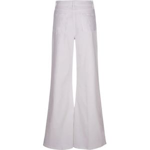 Frame, Broeken, Dames, Wit, W29, Denim, Witte Wide Leg Palazzo Jeans