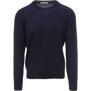 Brunello Cucinelli, Sweatshirts & Hoodies, Heren, Blauw, M, Wol, Warme en stijlvolle sweatshirt
