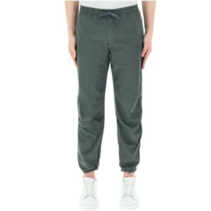 Armani Exchange, Urban Chic Katoenen Broek Groen, Heren, Maat:W31