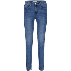 Red Button, Jeans, Dames, Blauw, 3Xl, Katoen, Klassieke Blauwe Skinny Jeans met Distressed Detail