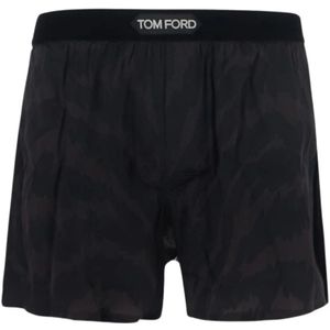 Tom Ford, Zijden Boxershorts Rood, Heren, Maat:XS