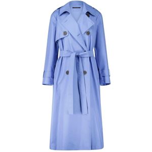 Marina Rinaldi, Trench Coats Blauw, Dames, Maat:L