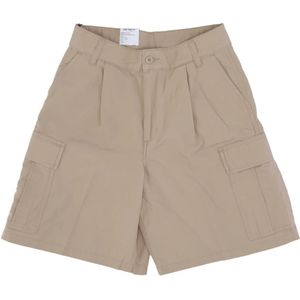 Carhartt Wip, Cargo Shorts Man Streetwear Collectie Beige, Heren, Maat:W33