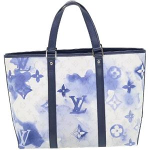 Louis Vuitton Vintage, Pre-owned, Dames, Blauw, ONE Size, Tweedehands Canvas Louis Vuitton tassen
