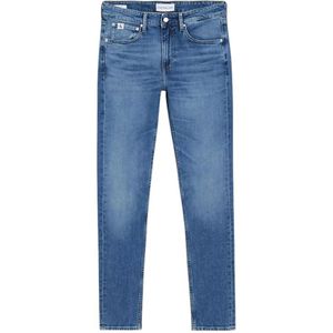 Calvin Klein, Jeans, Heren, Blauw, W31 L32, Denim, Slim Taper Denim Jeans
