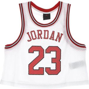 Jordan, Tops, Dames, Wit, M, Polyester, Mesh Crew-Neck Tank Top