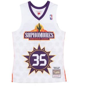 Mitchell & Ness, Sport, Heren, Wit, L, Rising Stars Sophomores Jersey Mouwloze Top
