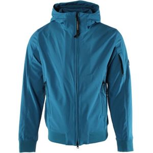 C.p. Company, Jassen, Heren, Blauw, L, Polyester, Blauwe Shell-r Jas voor Heren