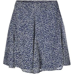 mbyM, Rokken, Dames, Blauw, L, Blauwe Bloemenprint Korte Rok Ditte