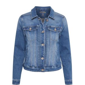 Cream, Denim Jack Blauw, Dames, Maat:2XL