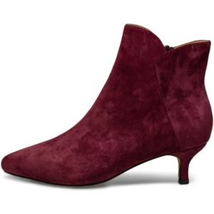 Shoe the Bear, Elegante Suède Enkellaars - Bordeaux Rood, Dames, Maat:39 EU