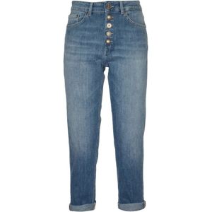 Dondup, Koons Juweel Broek Blauw, Dames, Maat:W25