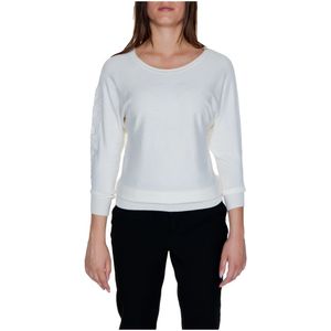 Guess, Tops, Dames, Wit, XS, Bat Sleeve Logo Top Herfst/Winter Collectie