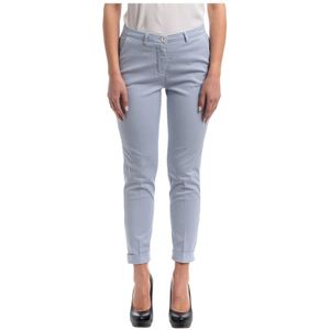 Seventy, Klassieke Chino Broek Grijs, Dames, Maat:XS