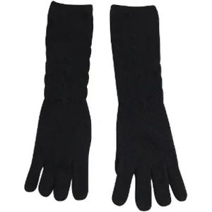 Ralph Lauren Pre-owned, Pre-owned Wool gloves Zwart, unisex, Maat:ONE Size