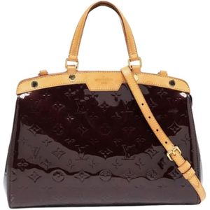 Louis Vuitton Vintage, Tweedehands leren Louis Vuitton tassen Rood, Dames, Maat:ONE Size