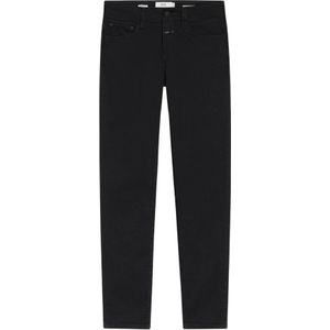 Closed, Zwarte Jeans met Rits en Knoop Zwart, Dames, Maat:W30