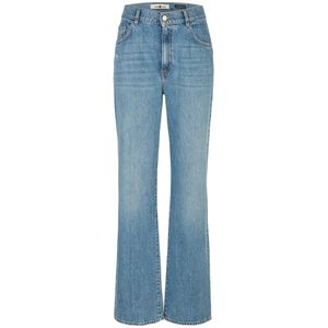 Riani, Jeans, Dames, Blauw, L, Denim, Wide Fit Denim Broek