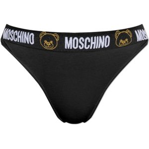 Moschino, Ondergoed, Dames, Zwart, L, Logo slip