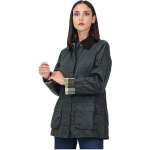 Barbour, Jassen, Dames, Groen, 2Xl, Katoen, Groene Waterdichte Jas voor Vrouwen