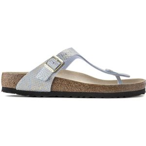 Birkenstock, Schoenen, Dames, Blauw, 42 EU, Elegante Gizeh Damessandaal