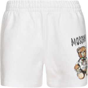 Moschino, Korte broeken, Dames, Wit, S, Casual Shorts