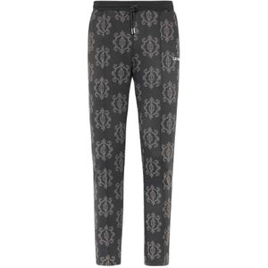 Les Deux, Broeken, Heren, Bruin, L, Polyester, Jacquard Logo Track Pants