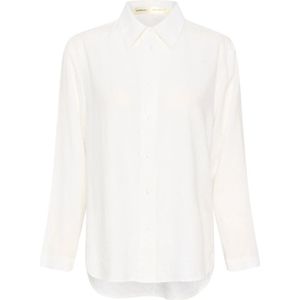 InWear, Blouses & Shirts, Dames, Beige, S, Linnen, Linnen Witte Blouse