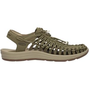 Keen, Schoenen, Dames, Groen, 36 EU, Trendy Groene Canvas Sneakers