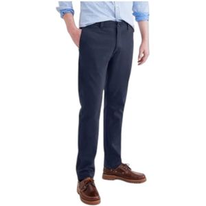 Dockers, Navy Slim Fit Khaki Broek Blauw, Heren, Maat:W32 L32