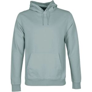 Colorful Standard, Sweatshirts & Hoodies, Heren, Blauw, S, Klassieke organische kap