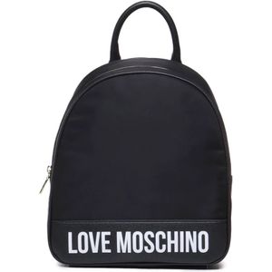 Love Moschino, Tassen, Dames, Zwart, ONE Size, Nylon, Backpacks