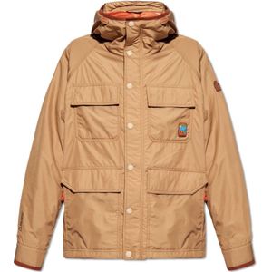 Moncler, Jassen, Heren, Beige, M, Dynamisch