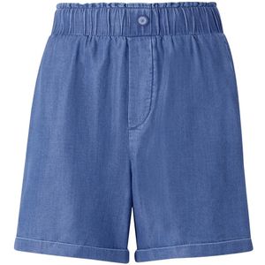 Rich & Royal, Korte broeken, Dames, Blauw, L, Denim, Blauwe Denim Shorts voor Vrouwen